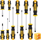 11-Pieces Screwdriver Set, Magnetic 5 Phillips and 5 Flat Head Tips for Fastenin