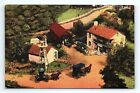 Shartlesville PA Roadside America Indoor Miniature Village Linen Postcard   pc94