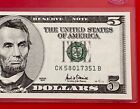 2001 $5 Dollar Bill ( DALLAS K ) UNCIRCULATED