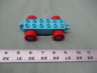 LEGO Duplo Train Car Flat Bed Zoo Parade Truck Vehicle part blue body  wheel