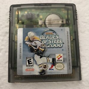 NHL Blades of Steel 2000 Nintendo Game Boy Color GBC Tested Works Authentic Rare