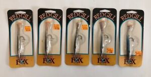 Vintage Blue Fox Red Gill Fishing Lures  New Old Stock Lot of 5