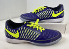 Nike Lunargato II Electro Purple Volt Indoor Soccer Shoes 580456-570 Men's 12