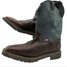 Justin Boots Mens 12 Original Work Boot Western Cowboy Square Toe Rodeo 4522 USA