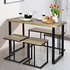 Costway 4 PCS Dining Table Set with Bench & 2 Stools for Kitchen Restaurant