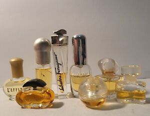 New ListingPerfume Fragrance Mini Miniature 8 Bottles Lot Leffleur Anne Klein Salvatore Etc