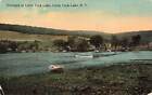 c1910 Cottage Rowboats Little York Lake NY P489