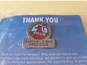 Carnival  2014 FREEDOM Platnium/Diamond loyalty pin. Carnival Cruises VIFP