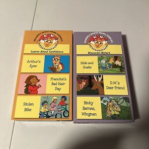 Lot Of 2 Arthur PBS Kids VHS Learn Confidence Discover Nature