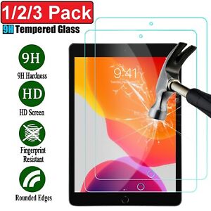 Tempered Glass Screen Protector For iPad 10.2 9.7 7th 5th 6th Air Pro Mini 2 3 4