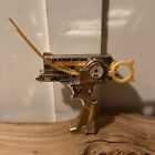 2003 Beyblade Duotron Master  Launcher Spin 2x Shooter Gold 1 Side Damaged