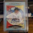 2023 Topps Brooklyn Collection Blue Auto /30 Oswald Peraza New York Yankees