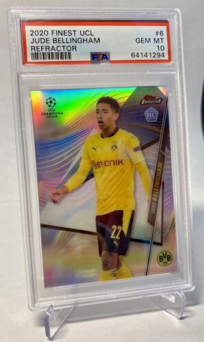 New Listing2020-21 Topps Finest UCL Jude Bellingham #6 REFRACTOR Rookie RC - PSA 10