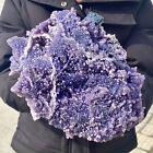 New Listing7.72LB Natural purple grape agate quartz crystal granular mineral specimen