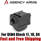 Agency Arms 417 Single Port 9mm Compensator/ Comp for Gen 5 Glock 17/19/34 Black