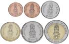 Thailand set of 6 coins 2018 UNC 25, 50 satang, 1, 2, 5, 10 baht
