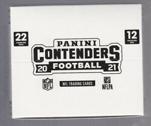 2021 PANINI CONTENDERS FOOTBALL CELLO FAT PACK BOX - 12 FACTORY SEALED PACKS