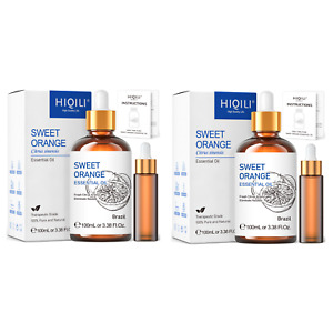 HIQILI Sweet Orange Essential Oil 100% Pure Aromatherapy Diffuser Skin Candle