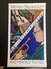 1990 New Orleans Jazz Festival poster. Signed and Numbered. #620/2500.