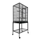 M Size Bird Cage Wrought Iron Breeding Pigeons Parrot Birdcage with Wheels&Stand