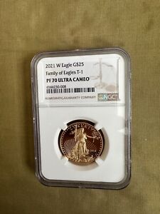 2021-W Proof $25 Type 1 American Gold Eagle 1/2 oz  NGC PF 70 Ultra Cameo