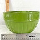 Gates Ware by Laurie Gates Green Large Mixing Bowl Ribbed Body Design