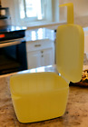Tupperware Forget Me Not Hanging Cheese Keeper Saver Yellow 5338A-4