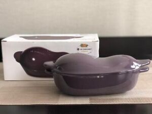 Le Creuset Mini Cocotte Petit EggPlant Casserole 410ml Purple Stoneware