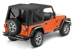 Bestop Sailcloth Replace A Top Tinted Black Diamond For 03-06 Jeep Wrangler TJ  (For: Jeep Wrangler)