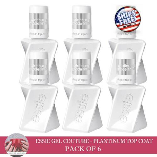 Essie Gel Couture - PLATINUM TOP COAT - 0.46oz - CHOOSE YOUR PACK - FREE SHIPPIN
