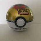 NEW Sealed Pokemon Black and Gold Poke Ball Tin - 3 Booster Packs + 1 Coin
