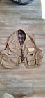 Vintage Eddie Bauer Fly fishing vest W/ Wool Chest Patch