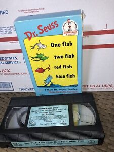 Dr. Seuss - One Fish Two Fish Red Fish Blue Fish VHS Beginner Book Video Kids