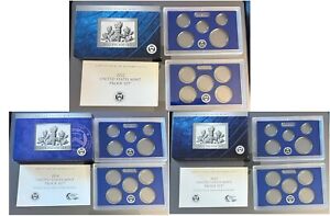 2022 2023 2024 S United States Empty Proof Set in Original Box with COA