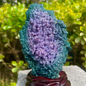 592G Beautiful Natural Purple Grape Agate Chalcedony Crystal Mineral Specimen