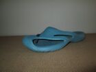 Women's KEEN Maui Teal Blue Slip-On Toe  Post + Guard Molded Rubber Sandals ~ 8