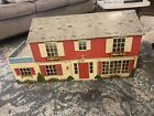Vintage Marx Tin Metal Litho 2 Story Colonial Doll House