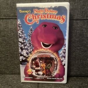 Vintage Barney’s Night Before Christmas VHS Tape 1999 Clamshell