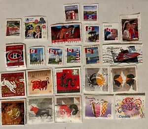 CANADA P Forever stamps lot of 24 different used