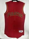Pittsburgh Pirates Authentic Jersey RARE Red Alt Vest Majestic Sz 40 2007-08