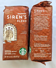 Starbucks Sirens Blend Chocolate Citrus Med. Roast Coffee Whole Beans (2) Bags