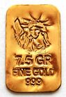 GOLD APPROX 1/2 GRAM (24K PURE GOLD BULLION BAR 999 FINE PURE GOLD g13