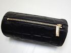 Auth CHANEL Chocolate Bar CC Logo Black Lambskin Black Cosmetic Pouch Pre-Owned