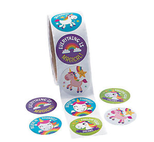 50 Unicorn stickers  Party favors magical Birthday Party Favor fairytale