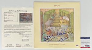 GENESIS X5 PHIL COLLINS PETER GABRIEL SIGNED SELLING ENGLAND BY THE POUND LP JSA