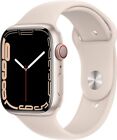 NEW Apple Watch Series 7 45mm (GPS&CELL) Star_Alum White Band 1yr App Warr