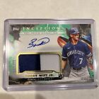 2023 TOPPS INCEPTION BOBBY WITT JR. AUTOGRAPHED PATCH CARD /99