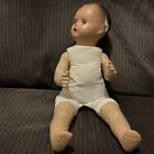 Antique Composition Baby Doll Blinking Blue Eyes Molded Hair Damaged TLC 16 In