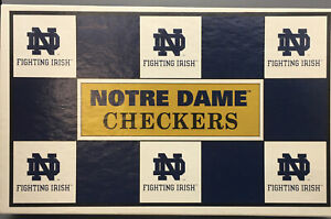 1994 NCAA NOTRE DAME Fighting Irish Checkers Board Game Blue Gold Helmets
