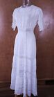 Antique EDWARDIAN Young Ladies' Cotton with Lace Lawn Dress